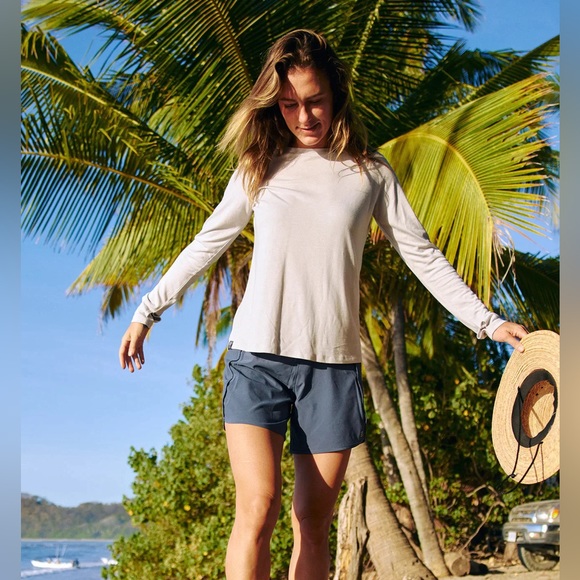 Free Fly XL Bamboo Lined Breeze 6” Shorts Dusk Blue Gray Performance Active UPF - Picture 8 of 10